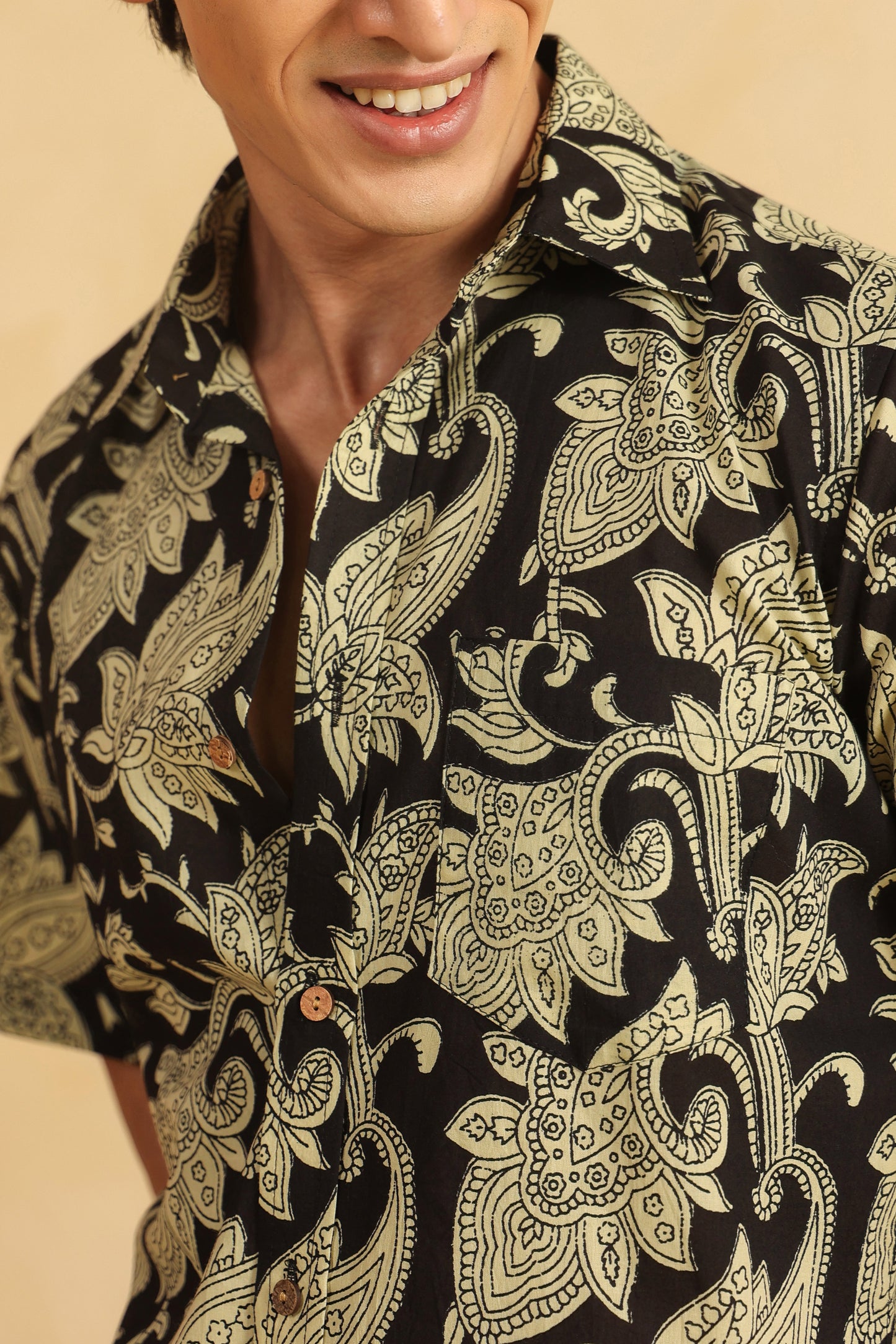 Black Mystic Regular Cotton Shirt