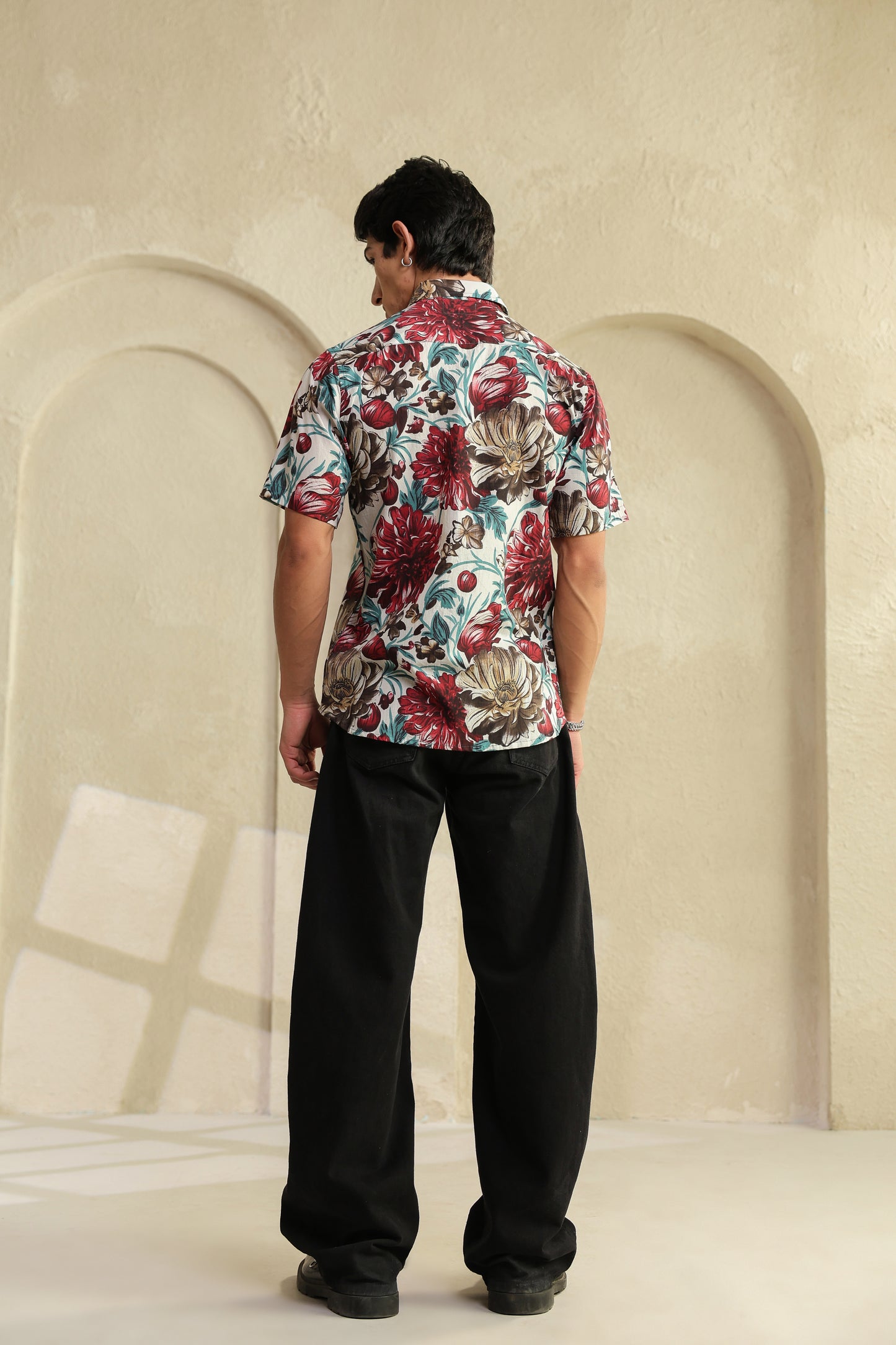 White Regular fit cotton shirt