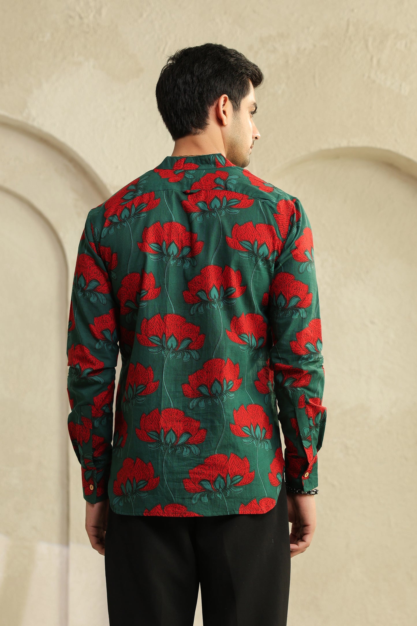 Teal Full sleeve shirt kurta