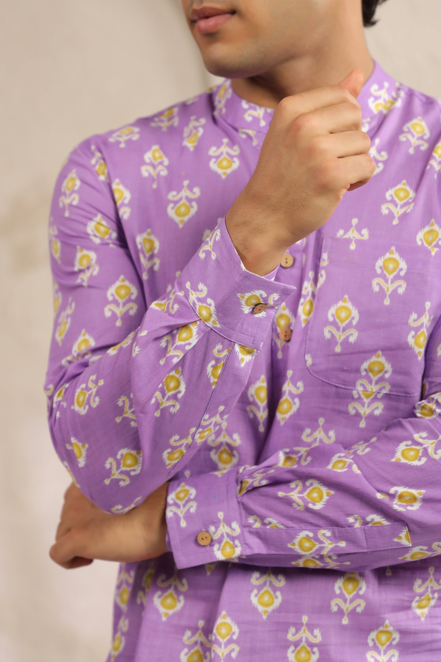 Purple Regular Shirt kurta