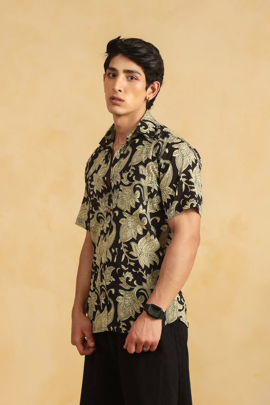 Black Mystic Regular Cotton Shirt