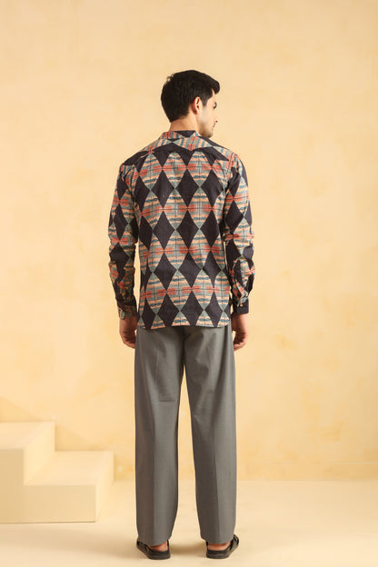Black Diamond Cotton Shirt Kurta